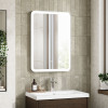 Nuie Hydrus Touch Sensor 700mm x 500mm Chrome Silver Framed Mirror