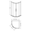 Hudson Reed Apex Chrome 800mm Quadrant Shower Enclosure - Enclosure Only