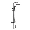 Maine Round Thermostatic shower - Matt Black