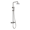Maine Round Thermostatic shower - Gunmetal