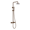 Maine Round Thermostatic shower - Brushed Bronze