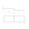 Matrix L-Shape 1700mm Shower Bath, Front Panel & Deluxe Screen - Right Hand