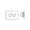 Air Round Plate For Pneumatic Cistern (Chrome)