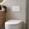 Nuie Round Plate For Pneumatic Cistern (White)