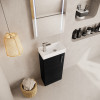 Vault 400mm Soft Black Floor Standing Cabinet & Basin - 1 Tap Hole