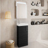 Vault 400mm Soft Black Floor Standing Cabinet & Basin - 1 Tap Hole