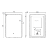Alder LED Illuminated Mirror With Demister & Touch Switch 700mm x 500mm