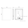 Garda LED Back Lit Mirror With Shaving Socket, Demister & Sensor Switch 500mm x 700mm