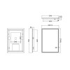 Mosca LED Illuminated Mirror With Demister, Shaver Socket & Bluetooth 500mm x 700mm