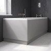 Satin Grey 800mm Bath End Panel & Plinth
