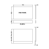 Satin Grey 800mm Bath End Panel & Plinth