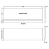 Satin Grey 1800mm Bath Front Panel & Plinth