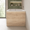 Bleached Oak 800mm Bath End Panel & Plinth