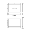 Bleached Oak 800mm Bath End Panel & Plinth