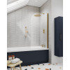 Charcoal Black 1800mm Bath Front Panel & Plinth
