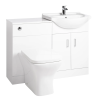 Mayford Square 1150mm Complete Furniture Package (Ava BTW Pan & Seat & Concealed Cistern)