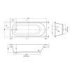 Barmby 1675mm x 700mm Single Ended Bath & Leg Set