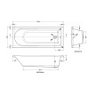 Barmby 1700mm x 700mm Single Ended Bath & Leg Set