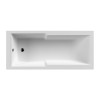 1700mm x 750mm Single Ended Shower Bath & Leg Set