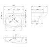 550mm Vanity Basin - 1 Tap Hole
