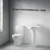 Freya Toilet & Full Pedestal Basin Bathroom Suite - 1 Tap Hole