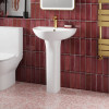 Freya 550mm Basin & Full Pedestal - 1 Tap Hole