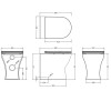 Metro Rimless Back To Wall Toilet & Soft Close Seat