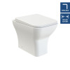 Nuie Ava Rimless Back To Wall Toilet & Soft Close Seat