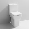 EVO Comfort Height Close Coupled Modern Toilet with Push Button Cistern & Soft Close Toilet Seat