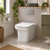 Nuie Ava Square Back To Wall Toilet & Soft Close Seat