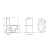 Metro Rimless Comfort Height Fully Back To Wall Toilet With Push Button Cistern & Seat