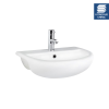 Harmony 500mm Semi Recessed Counter Top Basin - 1 Tap Hole