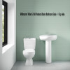 Melbourne Toilet & Full Pedestal Basin Bathroom Suite - 1 Tap Hole