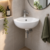 Corner Wall Mounted Basin 318mm - 1 Tap Hole