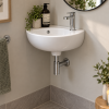 350mm Round Wall Hung Basin - 1 Tap Hole