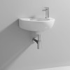 350mm Round Wall Hung Basin - 1 Tap Hole