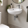 430mm Round Wall Hung Basin - 1 Tap Hole