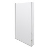 Nuie L-Shape 1700mm Shower Bath, Front Panel & Fixed Screen - Left Hand