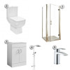 Nuie 800mm Square Complete Shower Enclosure Package