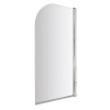 ProTek Arched Edge Chrome Bath Screen 800mm x 1400mm x 6mm