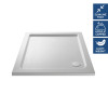 Pearlstone White Square Shower Tray 900mm x 900mm x 40mm