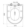 Modern Bathroom Luxury D Shaped Soft Close Top Fix Toilet Seat