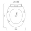 Standard Round Soft Close Toilet Seat - Bottom Fix