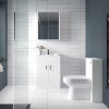 Eden 500mm White Gloss WC Unit