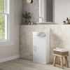 Sienna 420mm White Gloss Cabinet & Basin - 1 Tap Hole