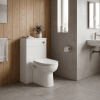 Sienna 500mm White Gloss WC Unit Inc. Concealed Cistern
