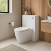 Sienna 500mm White Gloss WC Unit Inc. Concealed Cistern
