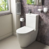 Kartell Combi 2-In-1 Close Coupled Modern Toilet with Push Button Cistern, Basin With Mono Basin Mixer & Soft Close Toilet Seat