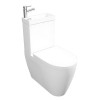 Kartell Combi 2-In-1 Close Coupled Modern Toilet with Push Button Cistern, Basin With Mono Basin Mixer & Soft Close Toilet Seat
