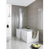 White Gloss 1700mm Square Shower Bath Front Panel